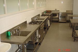 stainless steel bench tops at high school